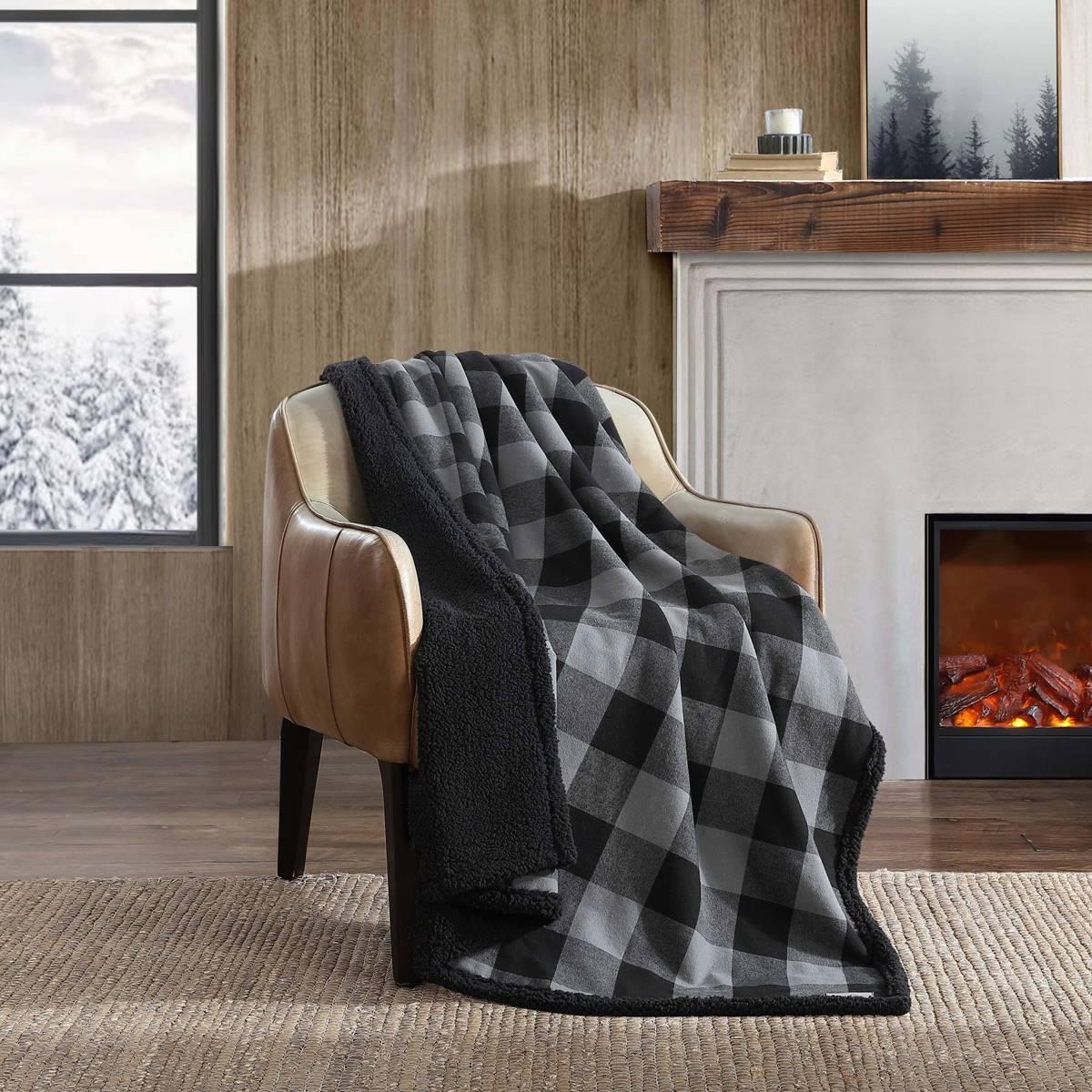Eddie Bauer Cabin Plaid Cotton Throw
