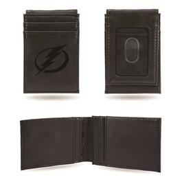 Mens NHL Tampa Bay Lightning Faux Leather Front Pocket Wallet