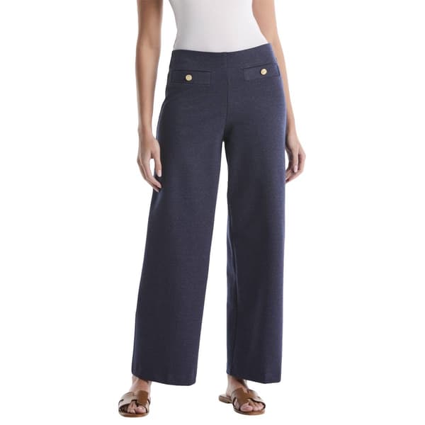 Womens Rafaella Pull On Front Pocket Wide Leg Denim - image 