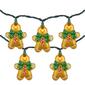 10ct Gingerbread Man Christmas Lights  Clear Lights  Green Wire - image 1