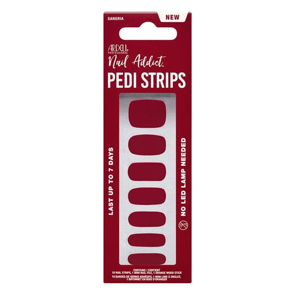Ardell Nail Addict Pedicure Strips - Sangria