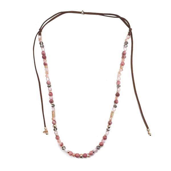 Ashley Cooper(tm) Mixed Semi Precious Cat Eye Bead Necklace - image 
