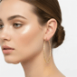 Saffron 60mm 18kt. Gold-Plated Twisted Hoop Earrings - image 1