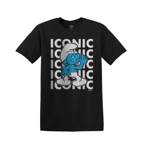 Young Mens Smurfs Graphic Tee - image 