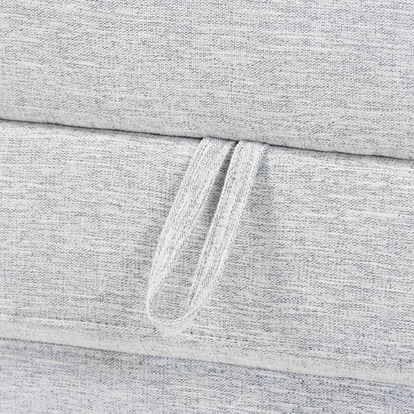 Baxton Studio Sabriel Modern Fabric Convertible Sleeper Ottoman