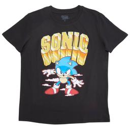 Boys (8-20) Freeze Short Sleeve Sonic Graphic Tee - Black