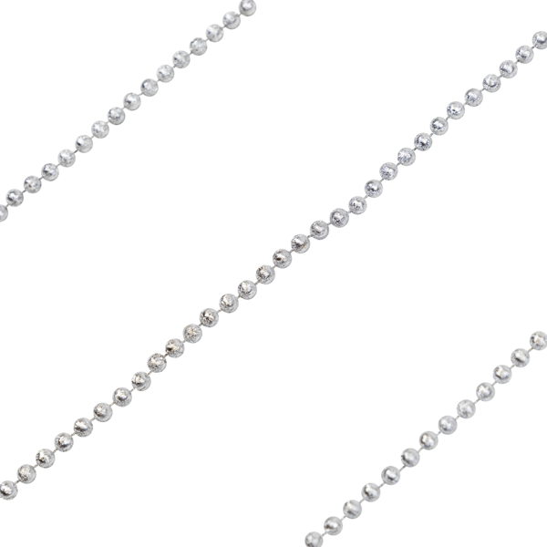 Northlight 15ft. Celestial Silver Lame Beaded Christmas Garland