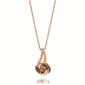 Le Vian(R) Rose Gold White & Brown Diamond Silhouette Pendant - image 1