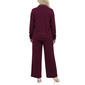 Plus Size NY Collection 2pc. Solid Hacci French Terry Jogger Set - image 2