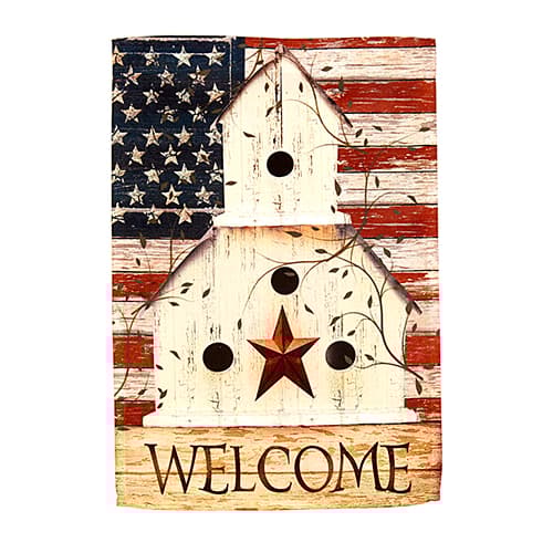 Briarwood Lane Americana Welcome Garden Flag - image 