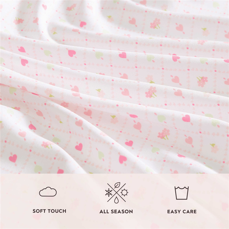 Laura Ashley® Kids Heart Geo Ditsy Sheet Set