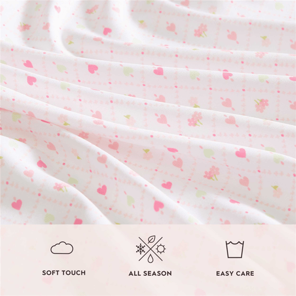 Laura Ashley® Kids Heart Geo Ditsy Sheet Set