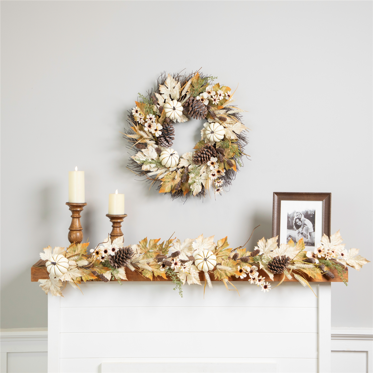 Northlight 5ft. Pumpkin & Pinecone Fall Harvest Garland