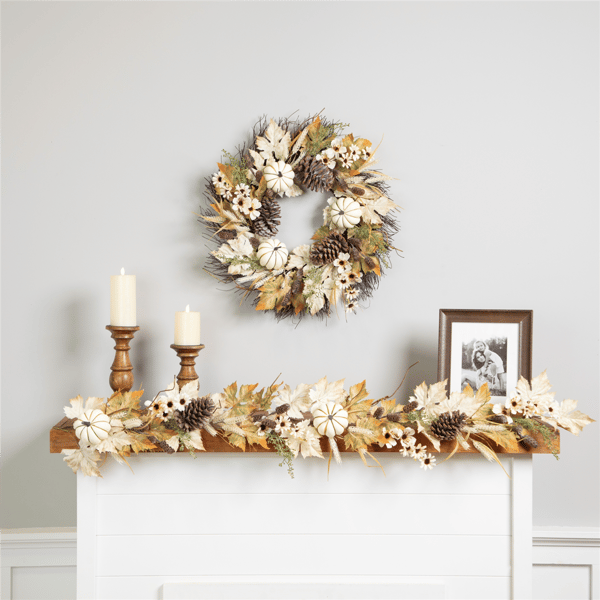 Northlight 5ft. Pumpkin & Pinecone Fall Harvest Garland
