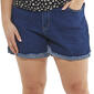 Juniors Plus California Vintage Frayed Hem Denim Shorts - image 1