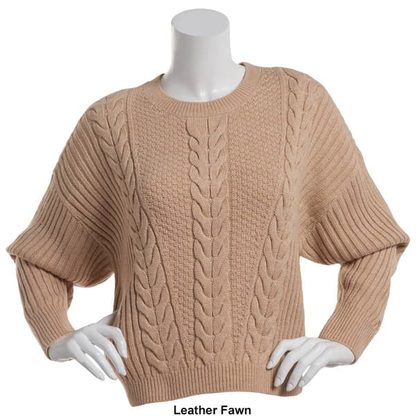 Womens Tommy Hilfiger Traveling Cable Sweater