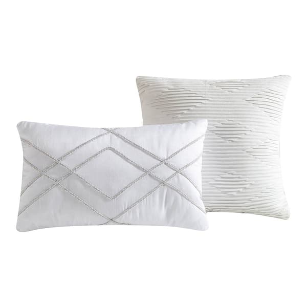 Tahari Home Marguerite 5pc. Grey Jacquard Comforter Set