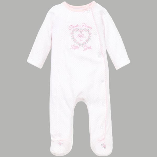Baby Girl &#40;Preemie-9M&#41; Little Me&#40;R&#41; Thank Heaven Footie Sleeper - image 