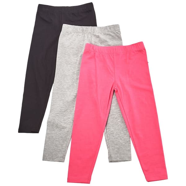Girls (4-6x) Star Ride(R) 3pk. Solid Leggings