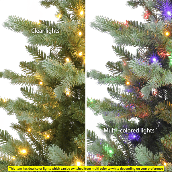 Puleo International 4.5ft. Pre-Lit Linden Fir Christmas Tree