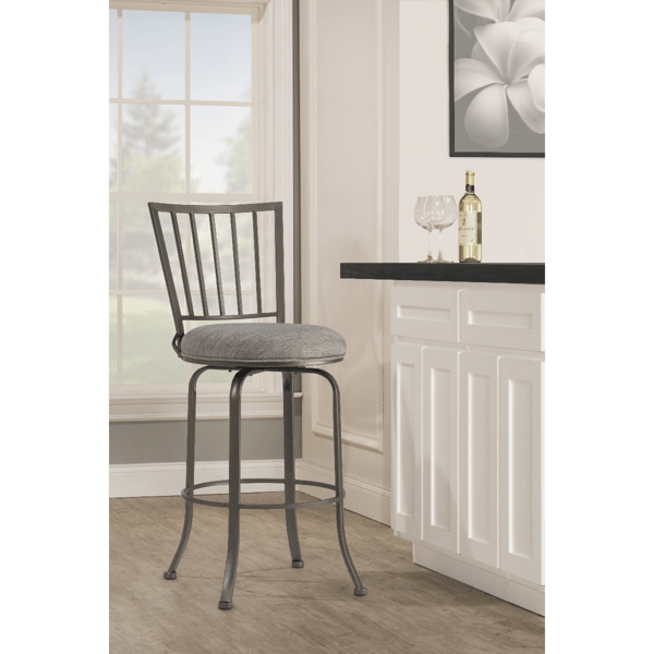 HH2 Home Lynx Metal Commercial Grade Counter Height Swivel Stool - image 