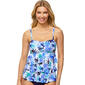 Womens Leilani Island Time Tiered Bandeaus Swim Top - image 1