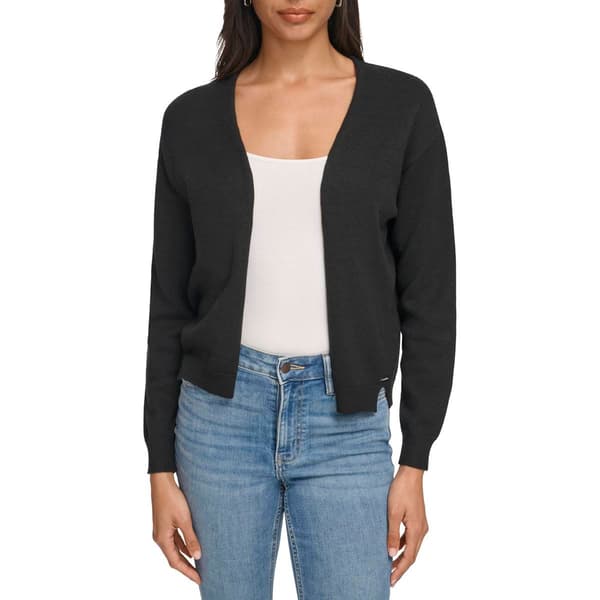 Womens Calvin Klein Long Sleeve Solid Open Cardigan - image 