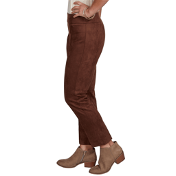 Womens Ruby Rd. English Countryside Suede Knit Front Seam Pants