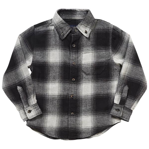 Boys (4-7) Architect(R) Jean Co. Flannel Shirt - Black/Charcoal - image 
