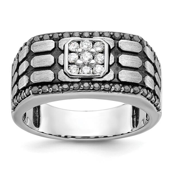 Mens Gentlemens Classics&#40;tm&#41; 14kt. White Gold 5/8ctw. Diamond Ring - image 
