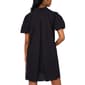 Womens MSK Puff Sleeve 1/4 Button Shift Dress - image 2