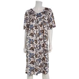 Womens Casual Time Short Sleeve Leaf Caftan Nightgown