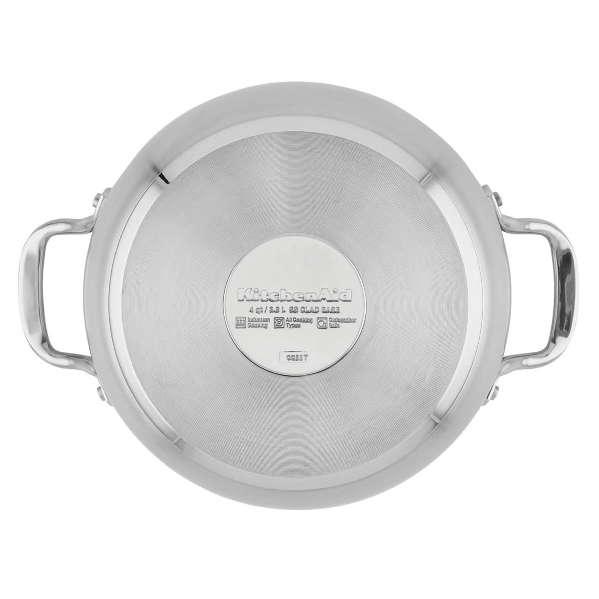 KitchenAid® Stainless Steel 3-Ply Base 4qt. Casserole