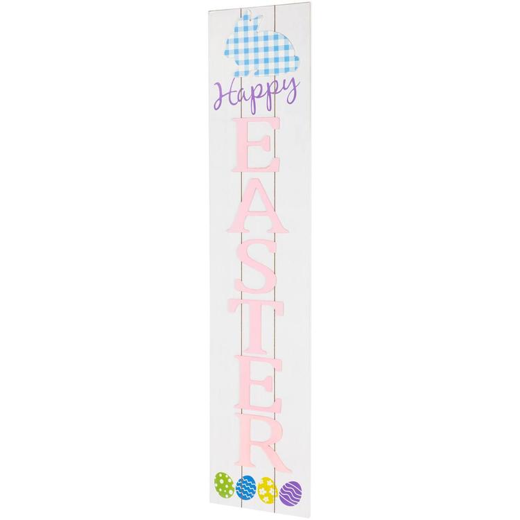 Northlight Seasonal Happy Easter Wooden Porch Sign