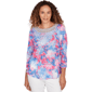Plus Size Ruby Rd. California Dreaming Embellished Floral Sublim - image 1