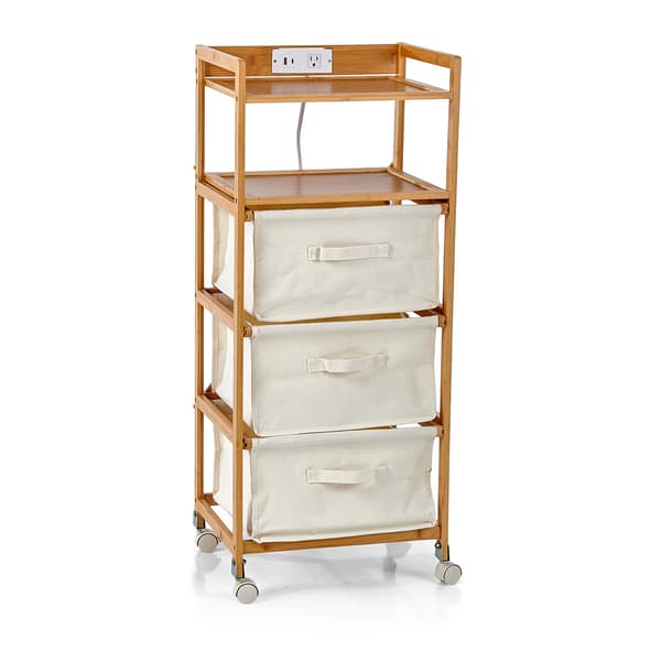 3 Drawer USB Charging Cart - image 