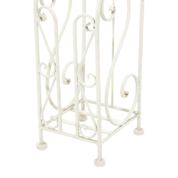 9th & Pike&#174; Cream Iron Traditional Toilet Paper Towel Holder