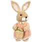 Northlight Seasonal Plush Girl Rabbit w/ Carrots Easter Figurine - image 5