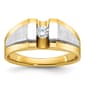 Mens Gentlemens Classics&#40;tm&#41; 14kt. Two Tone 1/4ct. Diamond Ring - image 1