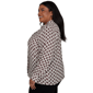 Plus Size Emaline Country Code Tie Neck Medallion Blouse - image 4
