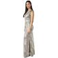 Petite Connected Apparel Drape Neck Metallic Sheath Dress - image 4