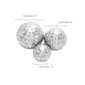 9th & Pike® Glam Silver Aluminum Decorative Orbs - Set of 3 - image 8