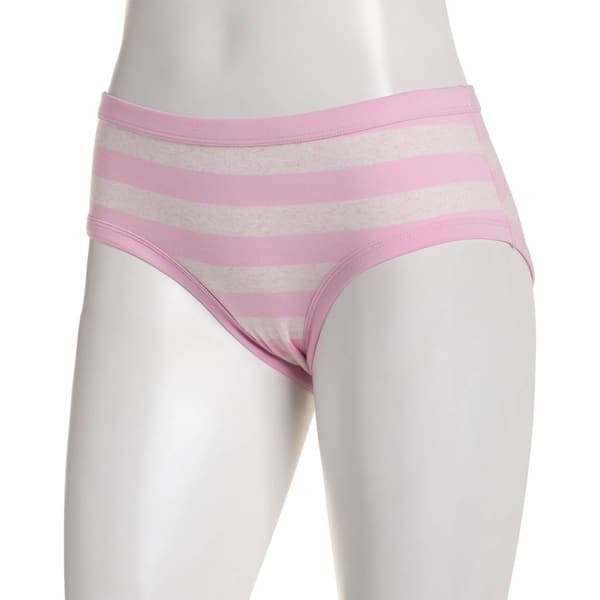 Womens St. Eve Soft Binding Stripe Hipster Panties 5164053PINK - image 