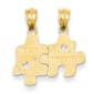 Gold Classics(tm) 14kt. Best Friends Break Apart Pendant - image 1