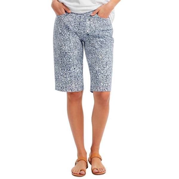 Womens Briggs Abstract Split Hem Bermuda Shorts