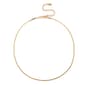 Roman Gold-Tone 2mm Herringbone Necklace - image 1