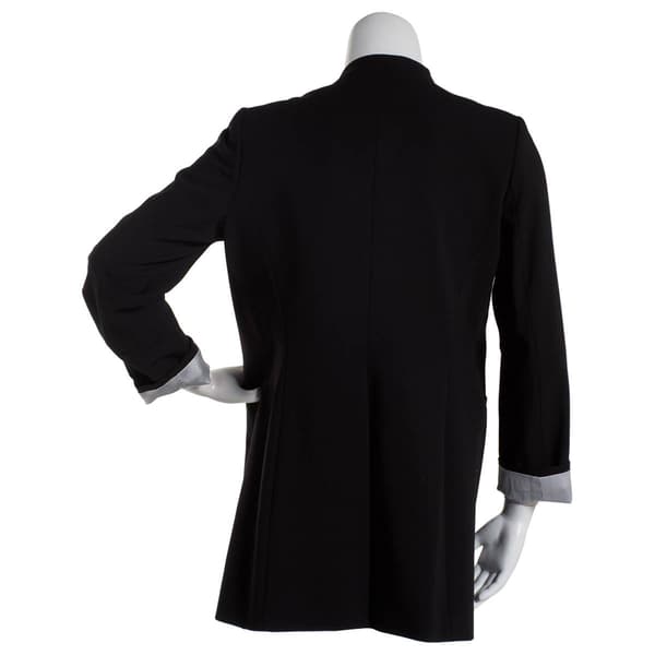 Womens Calvin Klein Roll Tab Lux Open Jacket