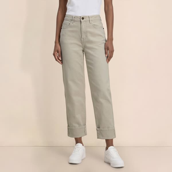 Womens Draper James 5 Pocket Straight Leg Cuffed Crop Jeans
