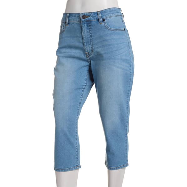 Womens Vintage United Jean High Rise Tummy Control Capri Pants - image 