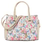 DS Fashion Triple Compartment Floral Satchel with Card Case - image 4